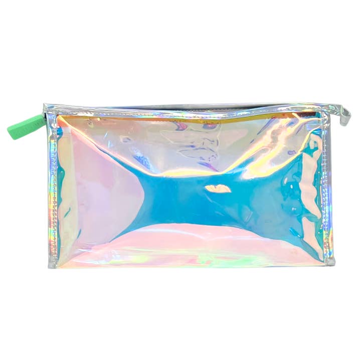 Large Iridescent Cosmetic Clutch for wholesale by TRAVALO