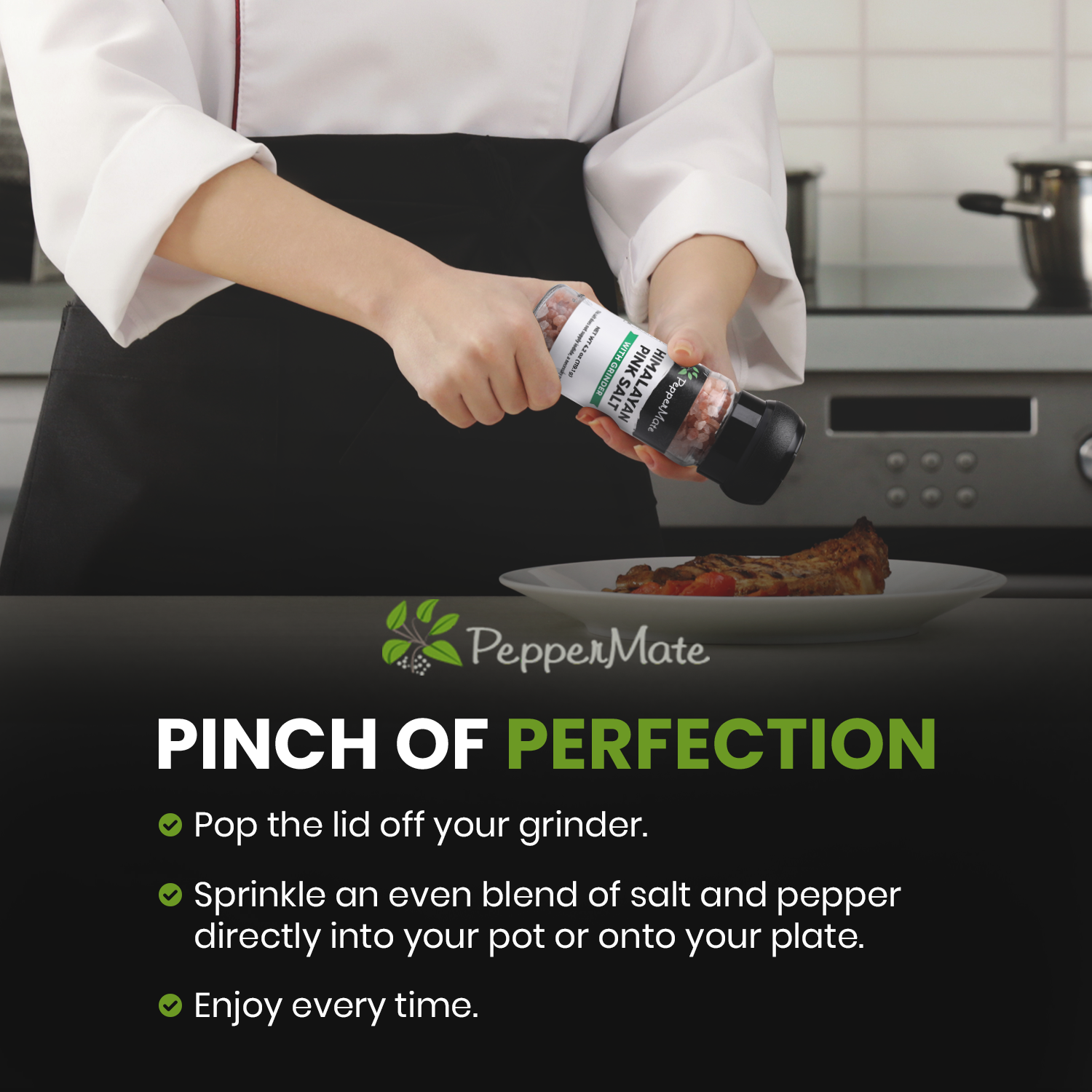 Peppermate - Wholesale Salt Mill - Disposable Himalayan Pink Salt Grinder-4.2 OZ3