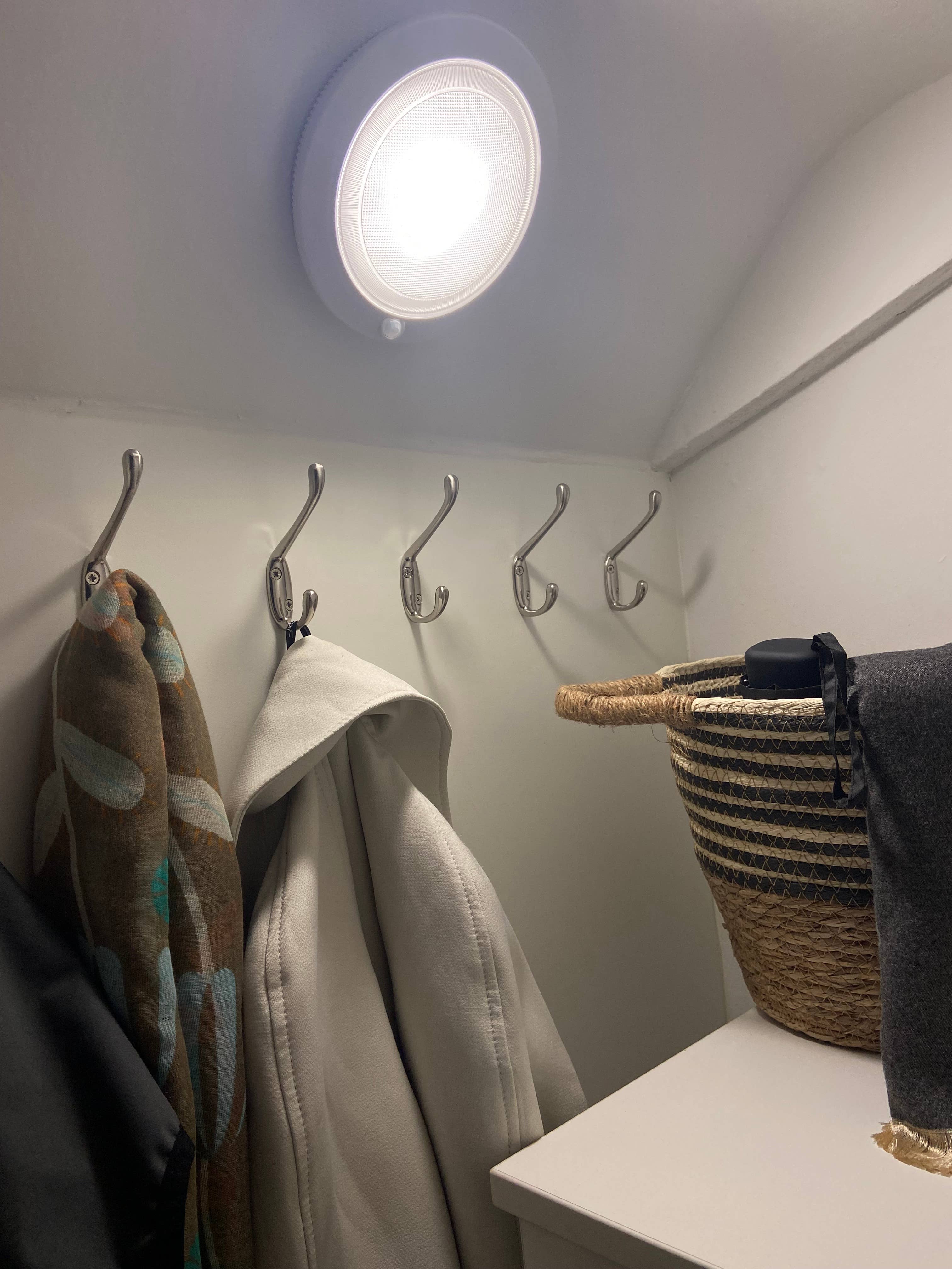 White Omni Large Motion Sensor Wireless LED Light for wholesale on Faire2