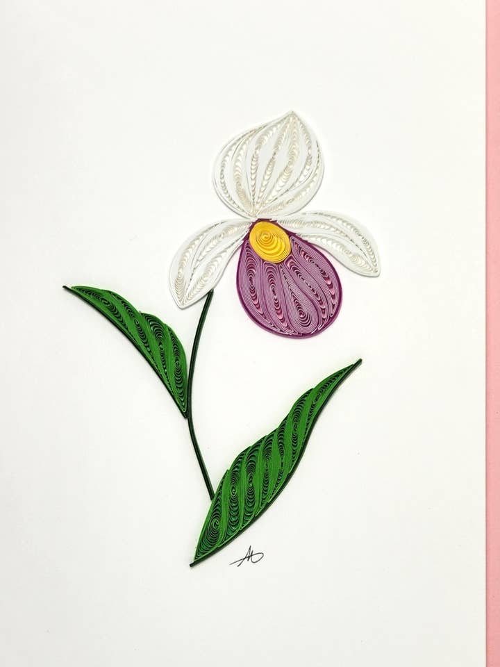 #326 Lady Slipper for wholesale by Iconic Quilling