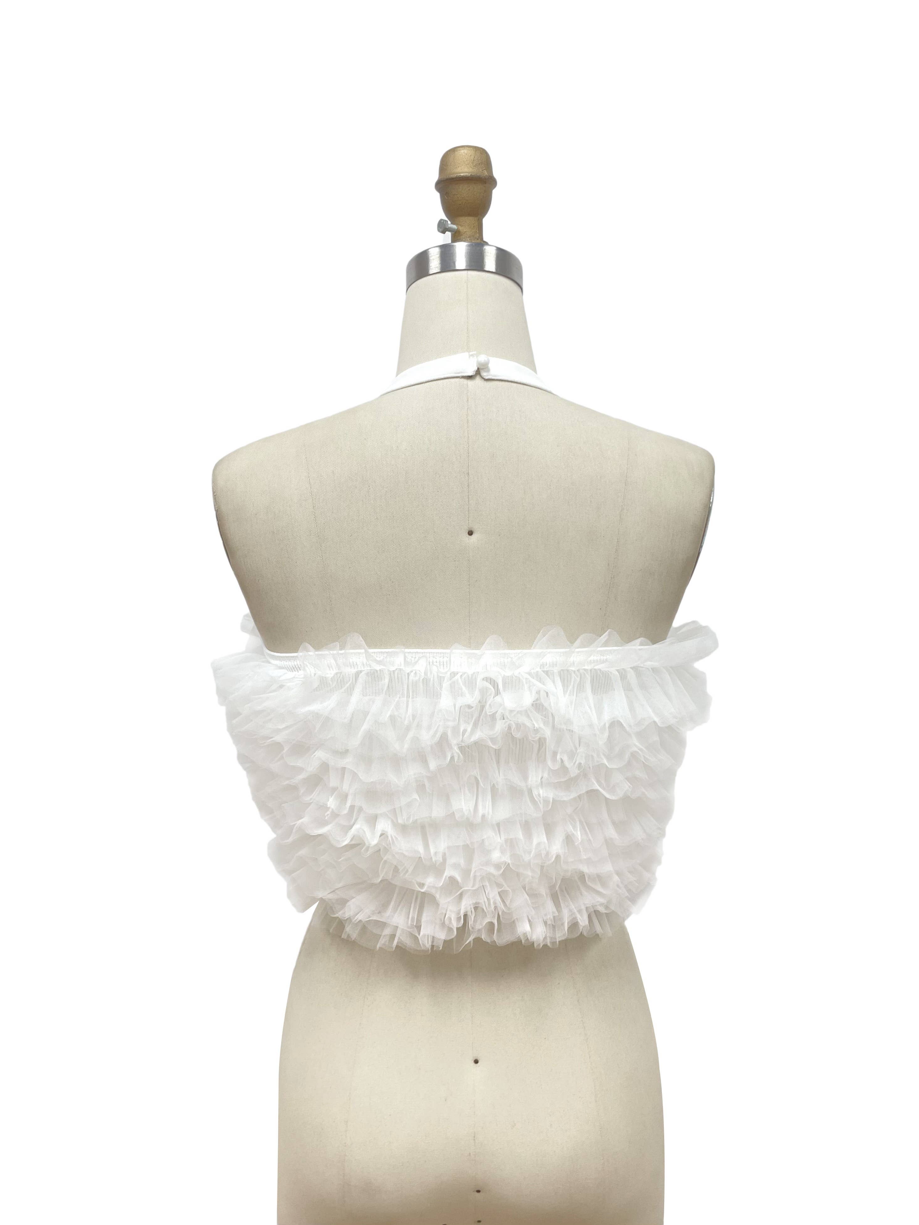 XHHH Inc - Wholesale Blouse - Women's - Sleeveless Feather Halter blouse4