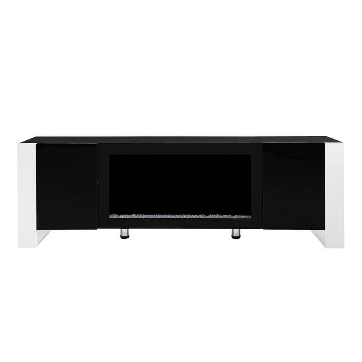 39F Inc. - Wholesale Console Table - 68.1"W Modern TV Stand w/34.2" Fireplace (Up to 78" TVs)11