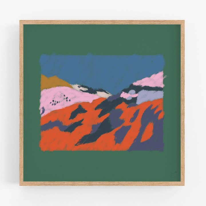 Emma Make - Wholesale Art Print - Ethiopian Ravine Print of African Landscape | Square Sizes0