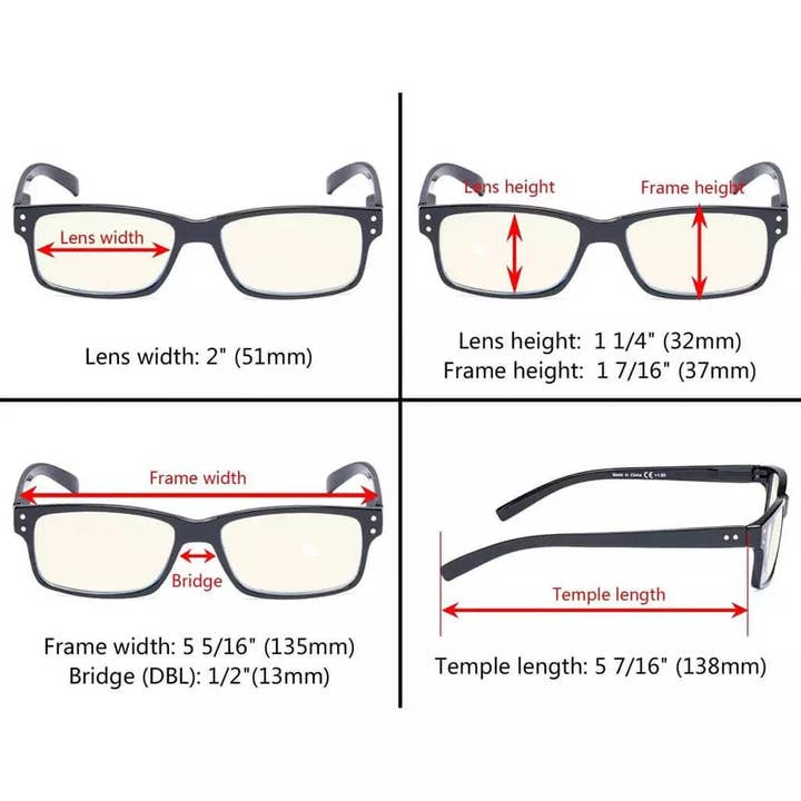 SPARE-SPECS, LLC - Wholesale Eyeglasses - Unisex - Vintage Reading Glasses with Blue Light Filter 4-UVR0326