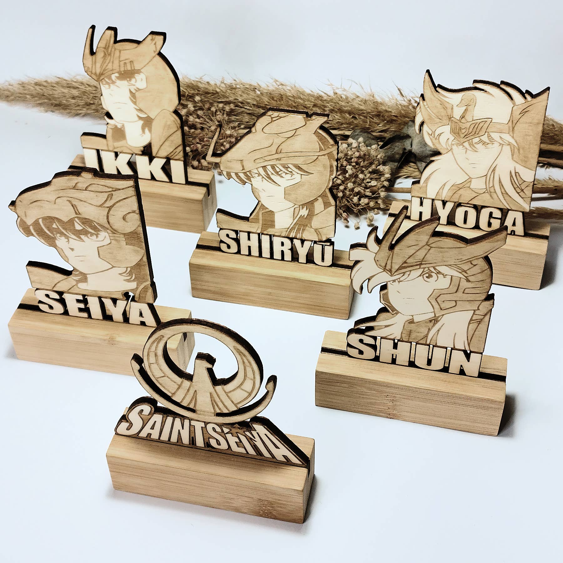 Studio Rima - Wholesale Decorative Figurine - Saint Seiya Wooden Statuette - Geek Trophy Home Decor7