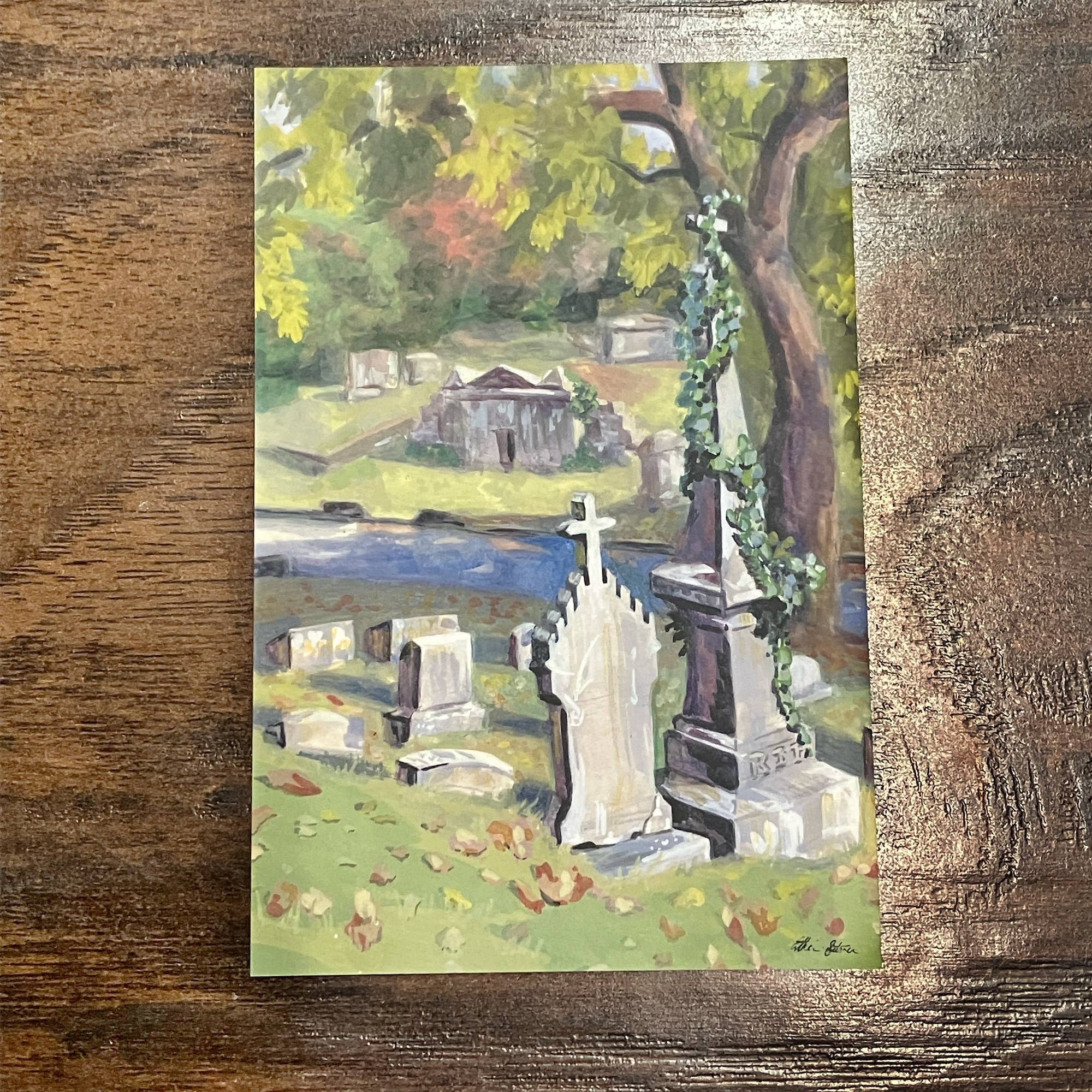 Esther Sketch - Wholesale Postcard - Victorian Graveyard Postcard 0