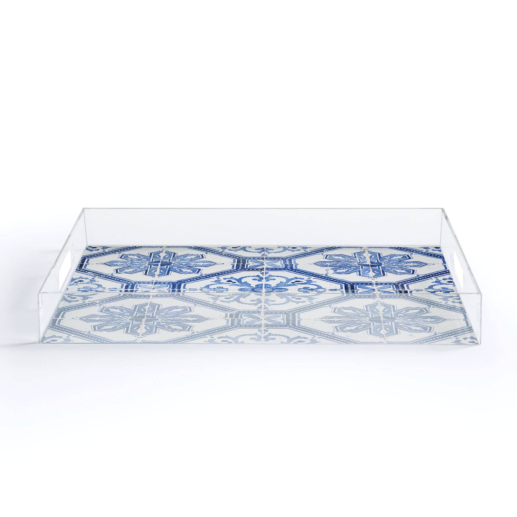 Deny Designs - Vente Plateaux décoratifs - Plateau en acrylique à motif de carreaux portugais bleu Henrike Schenk5