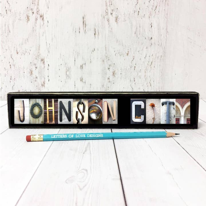 Custom City Sign, Johnson City, Customized Order, Tennessee for wholesale by Letters Of Love Designs