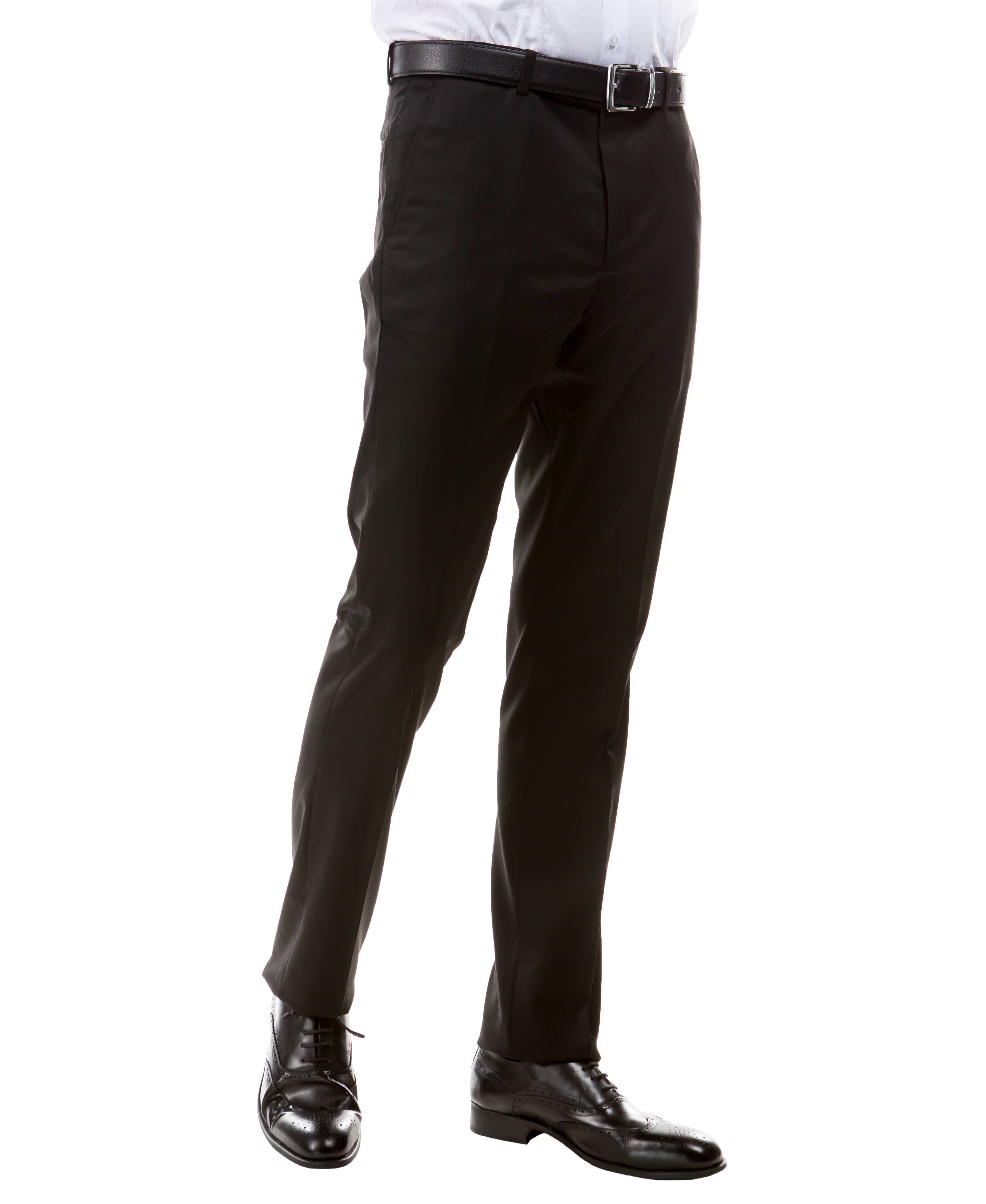 ZeGarie Tailored Fit Suit Separates Mens Trousers, Black for wholesale on Faire2