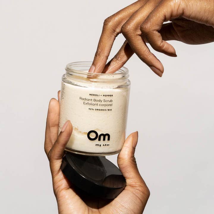 Om Organics Skincare - Wholesale Body Scrub/Exfoliant - Neroli + Pepper Radiant Body Scrub