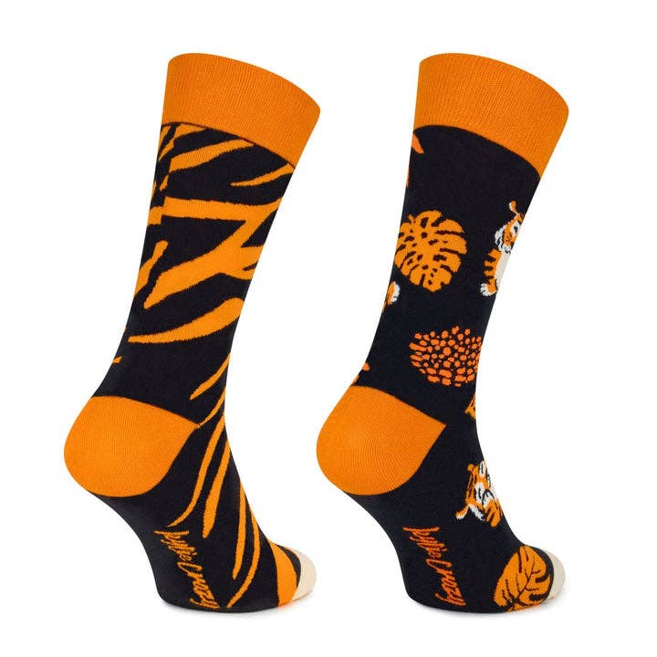 KYLIE CRAZY - Wholesale Socks - Unisex - DESIGUAL cotton socks, long women's and men's Tiger2