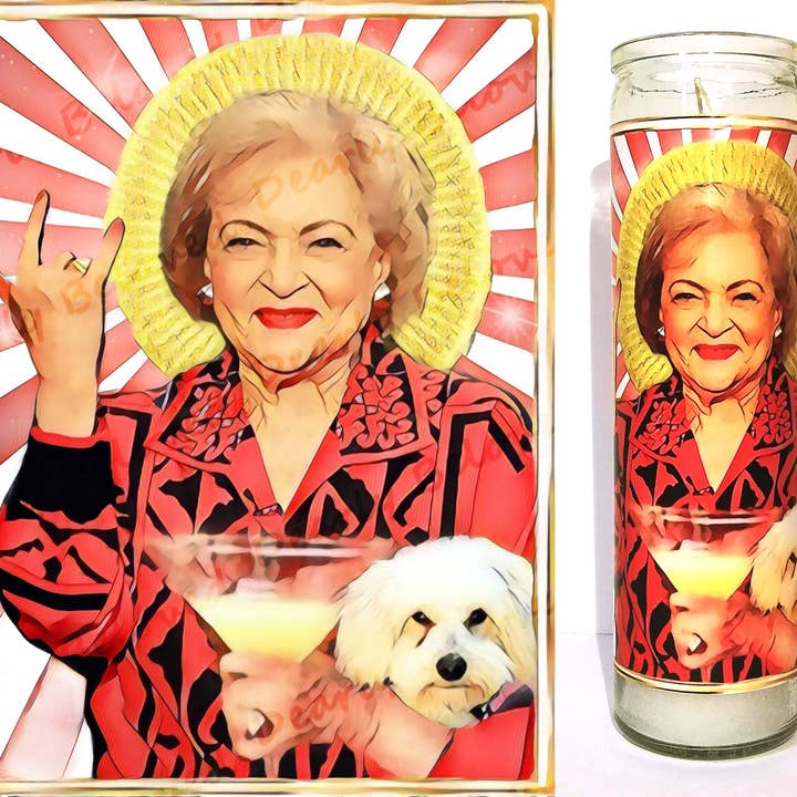 Saint Betty Prayer Candle for wholesale by Dearly Beloved Creations