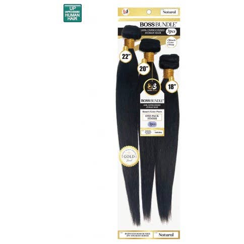 Hair Konection Corporation – Großhandel Extensions – BOBBI BOSS MENSCHLICHES HAARWEBBÜNDEL-NATURAL STRAIGHT 3PCS1