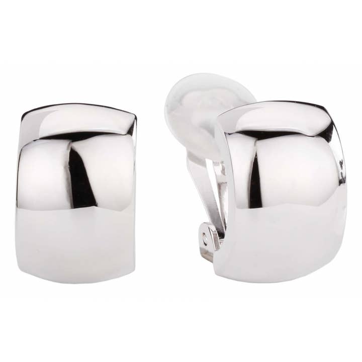 Pendientes de clip Traveller - chapados en platino para venta al por mayor de Hollander Jewels B.V.