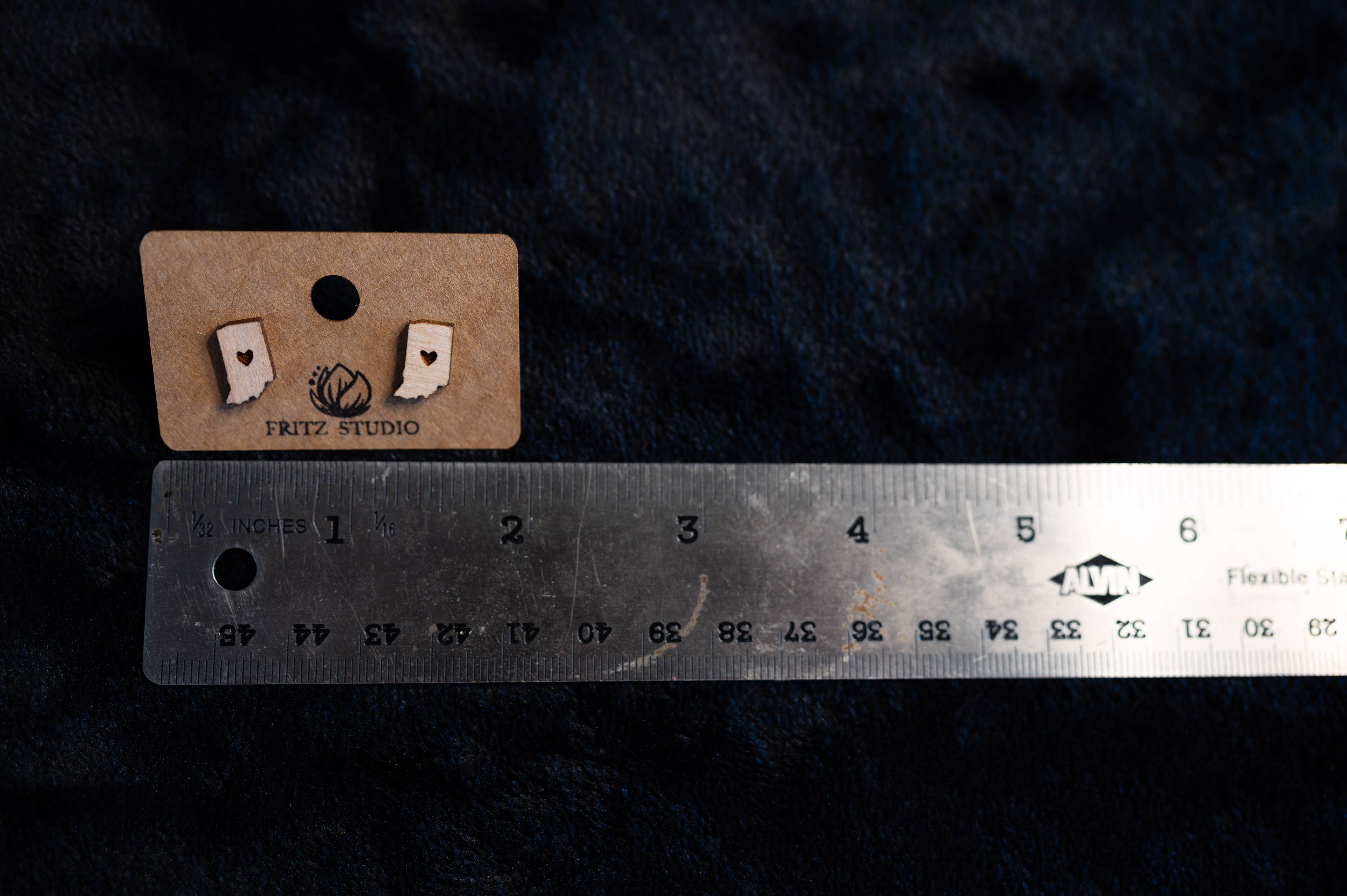 Fritz Studio - Wholesale Stud/Post Earrings - Indiana Heart Earrings - Studs2