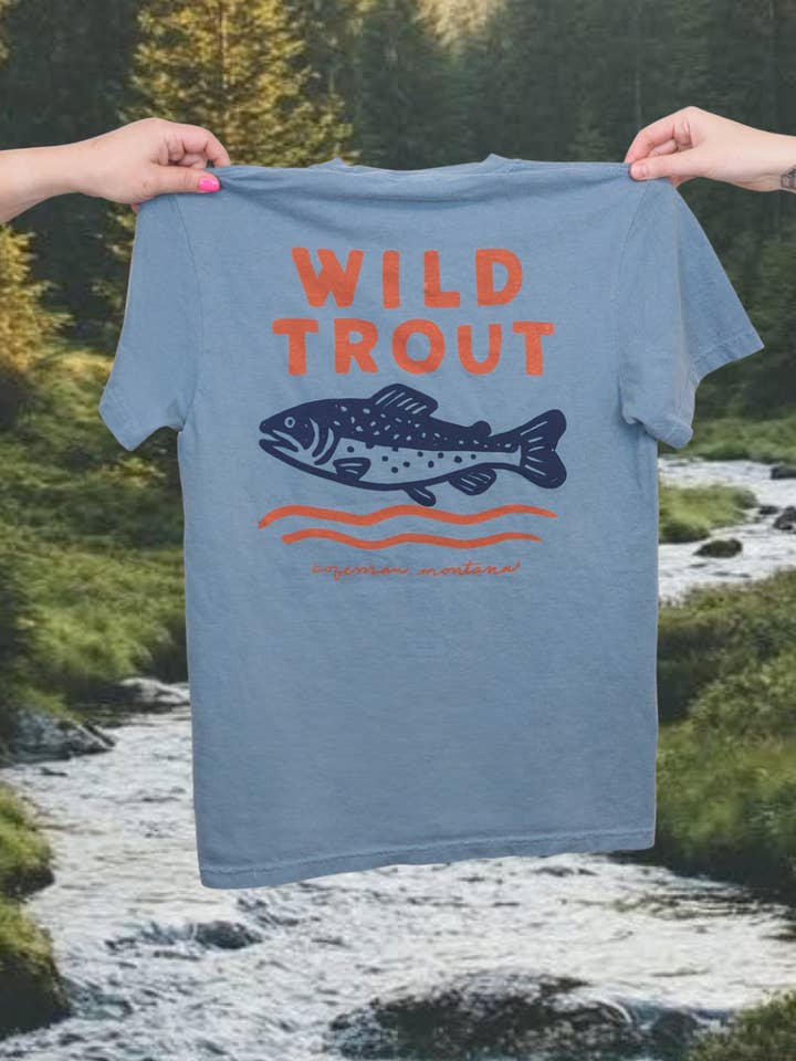 Wild Trout T-Shirt for wholesale by Intrigue Ink