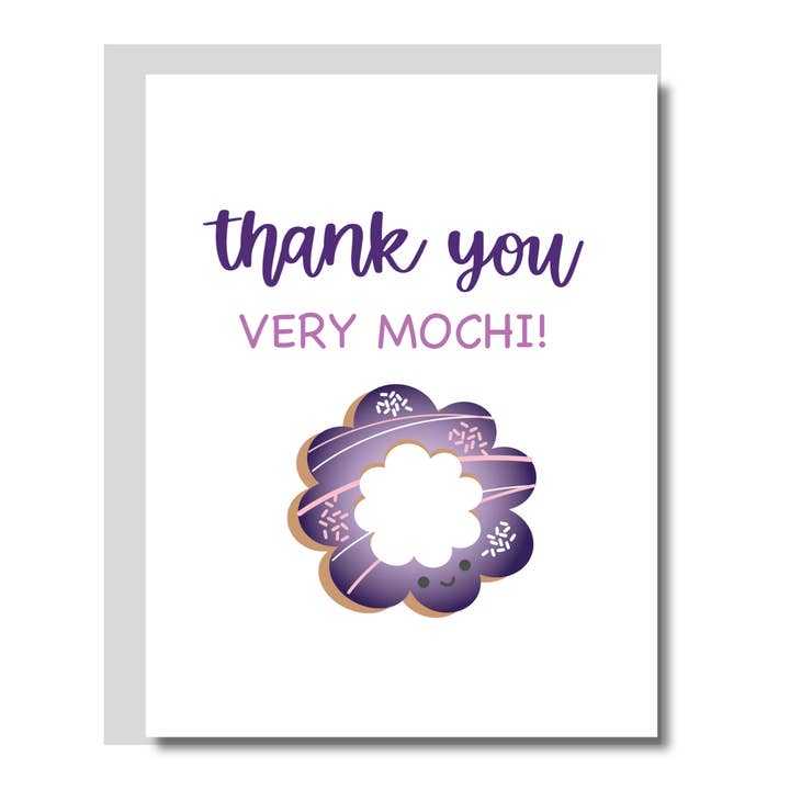 Thank You Card Ube Mochi Donut and other Purchase Wholesale mochi donut mix. Free Returns & Net 60 Terms on Faire trending on Faire.