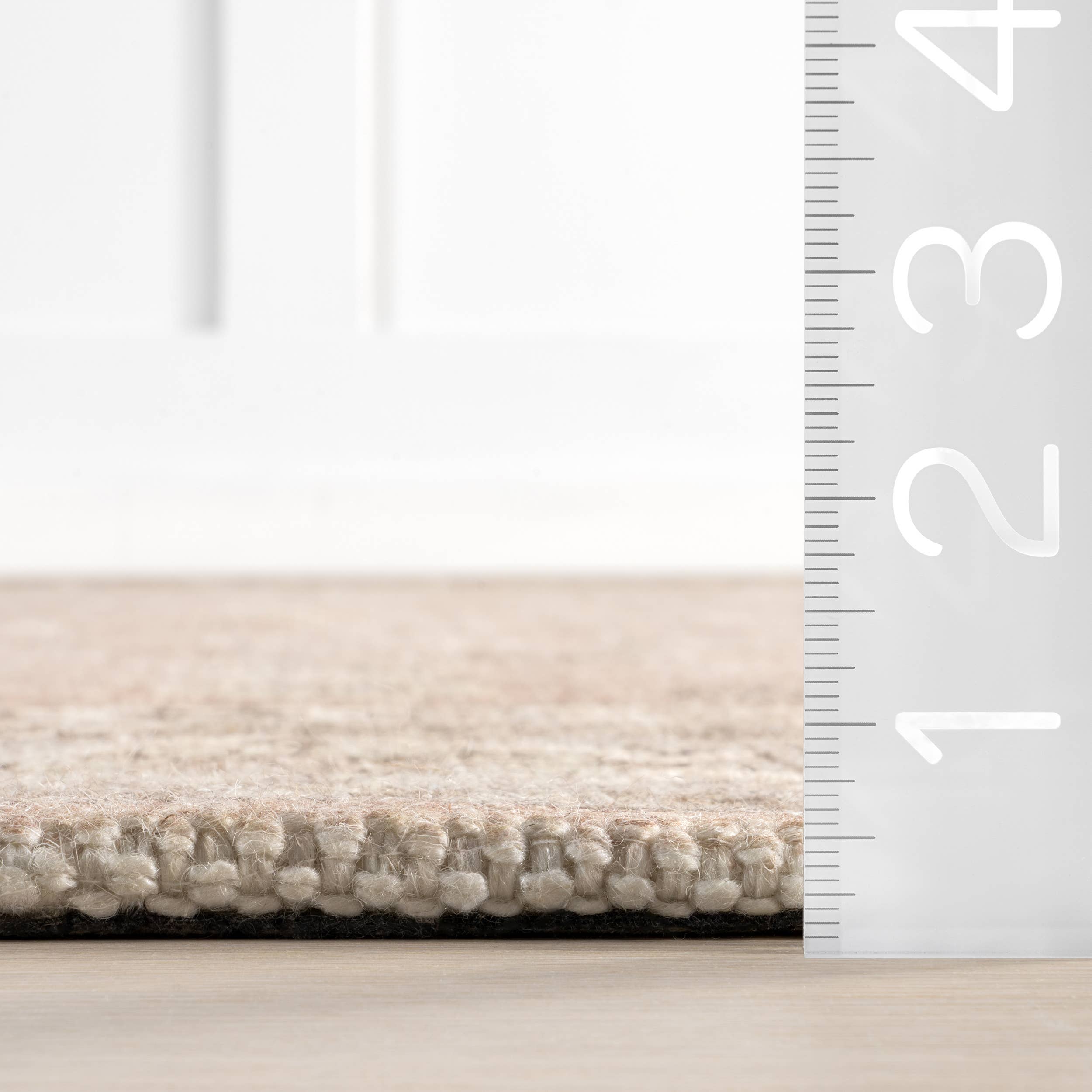 Beige Fae Wool and Cotton Area Rug for wholesale on Faire2