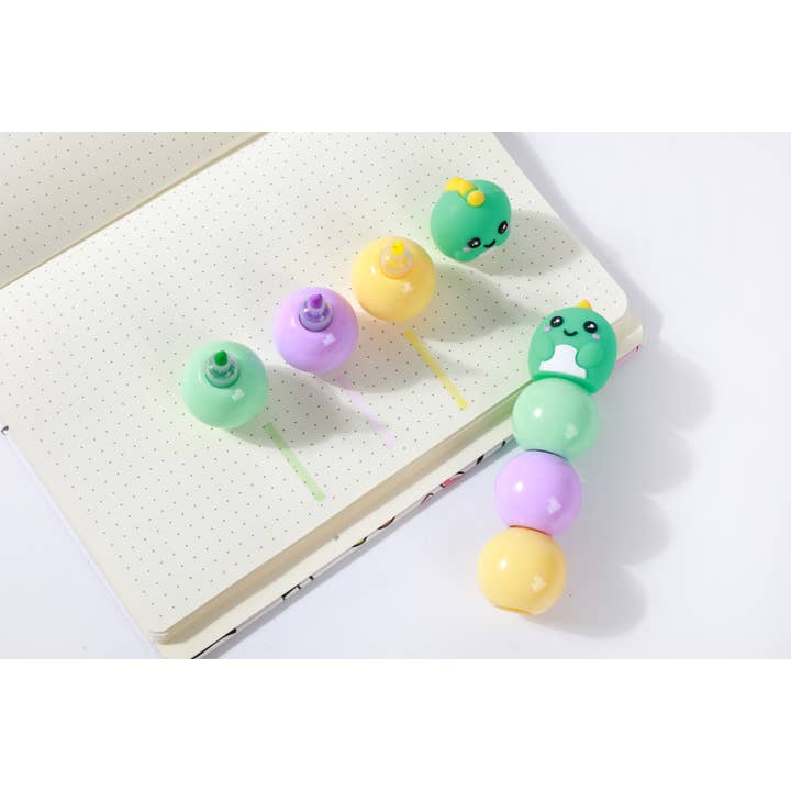 I-Total, I-Drink - Wholesale Retailer Display - Kids & Baby - Highlighters HELLO DINO - display 24 pcs8