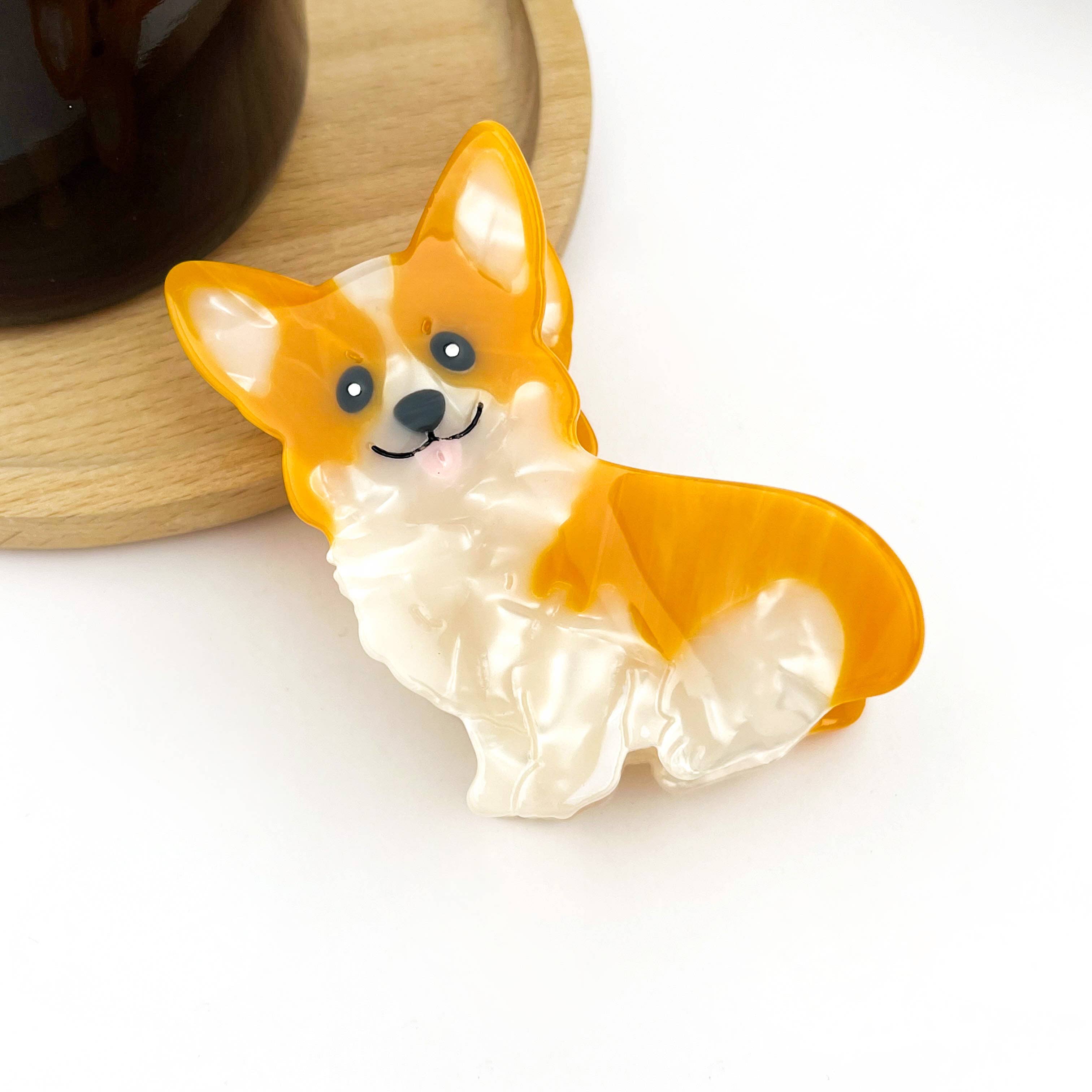 TheDivaSoap – Clips para cabelo - Mulher por atacado – Ganchos de Cabelo Série Acetato Cachorrinho, Grampos de Cabelo de Cachorro Fofo2