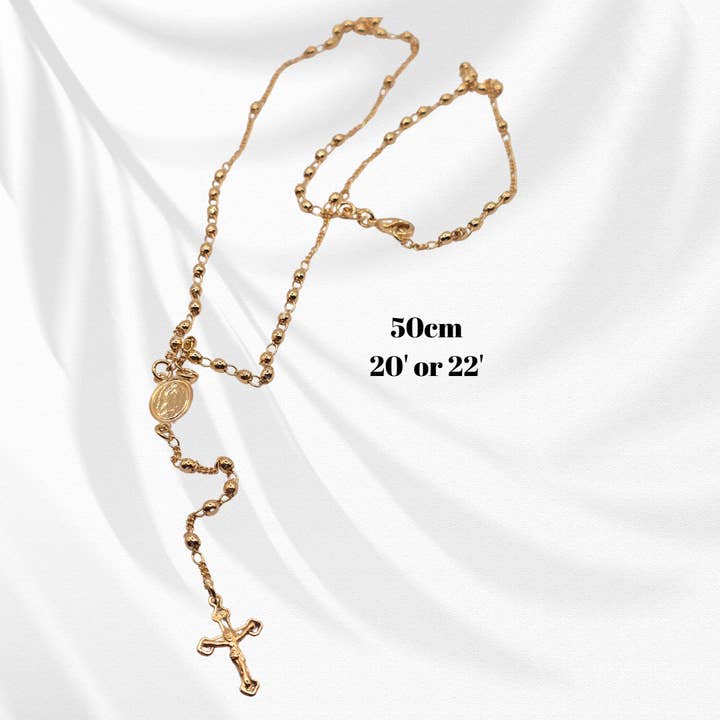 Fui fui jewelry llc - Wholesale Pendant/Charm Necklace - Rosario Gold Filled necklace Oro Gold Rosary elegant necklace 14K laminated gold4