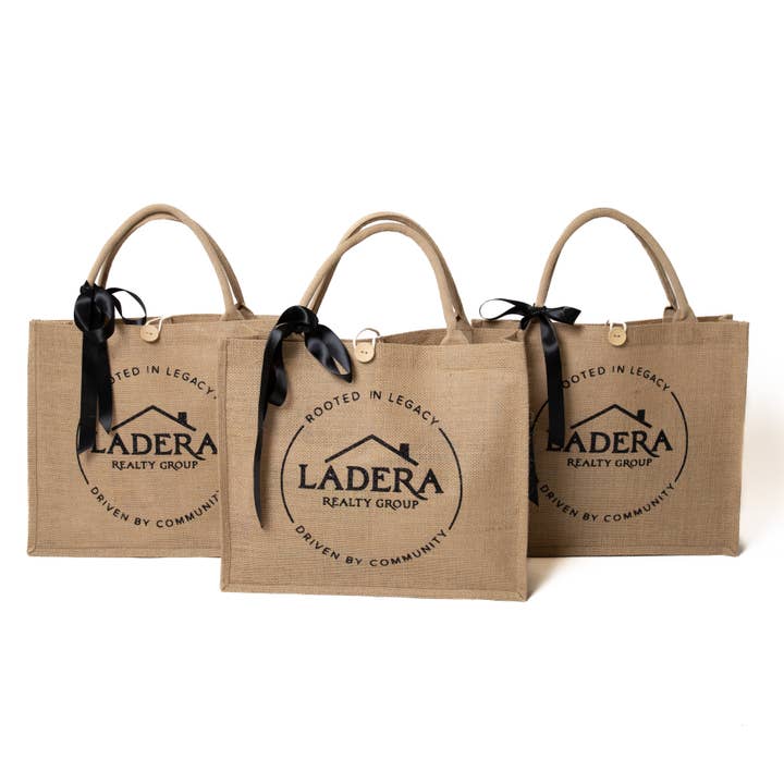 Sisters G Kids - Wholesale Gift bag - Custom Logo Jute Tote Bag with Bow – Wholesale Eco Gift Bag 10