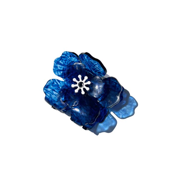 Solar Eclipse - Wholesale Hair Clip - Women's - Handmade Origami Anemone Flower Claw Hair Clip