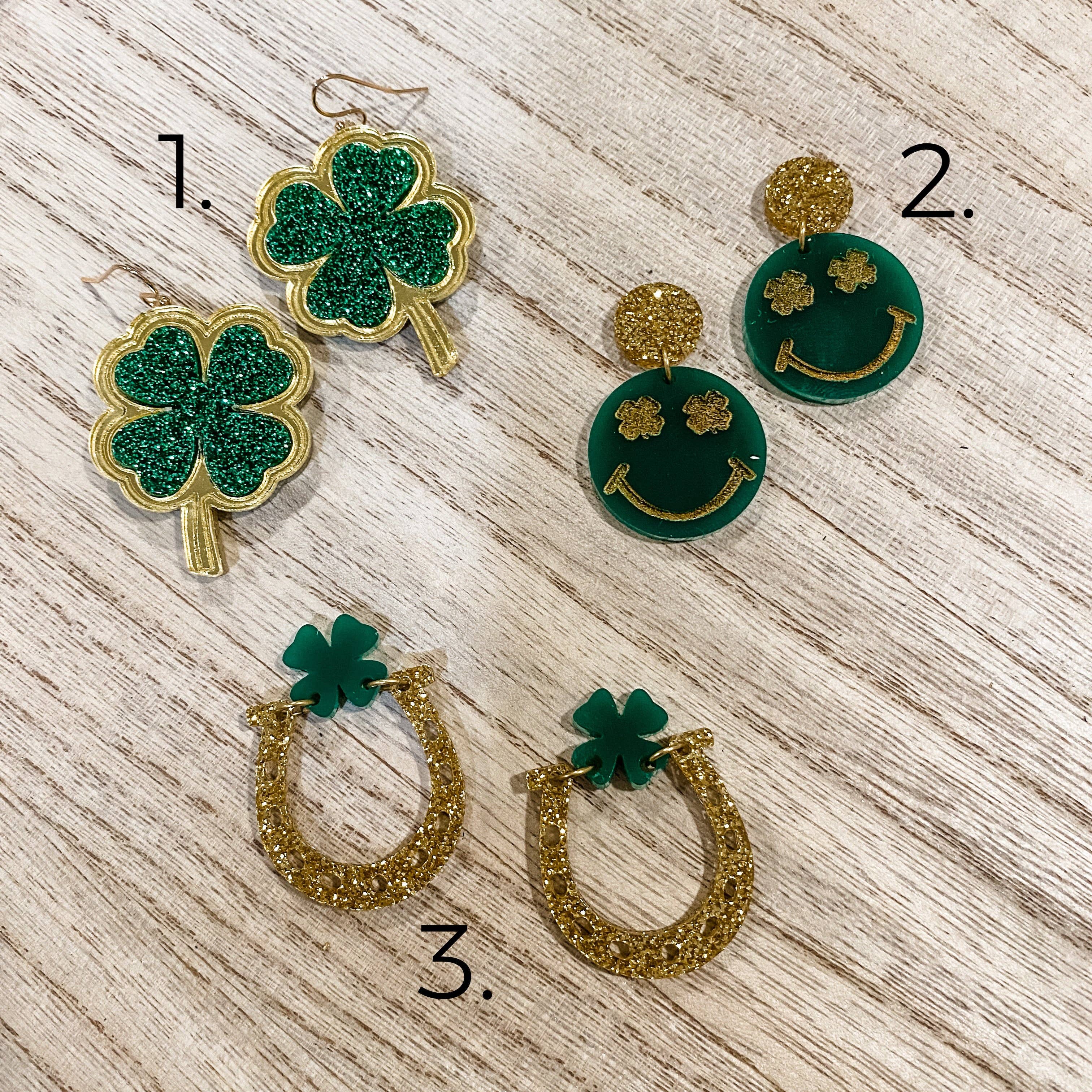 Natalie Fox Studio - Wholesale Dangle Earrings - St Patrick's Day Earrings0
