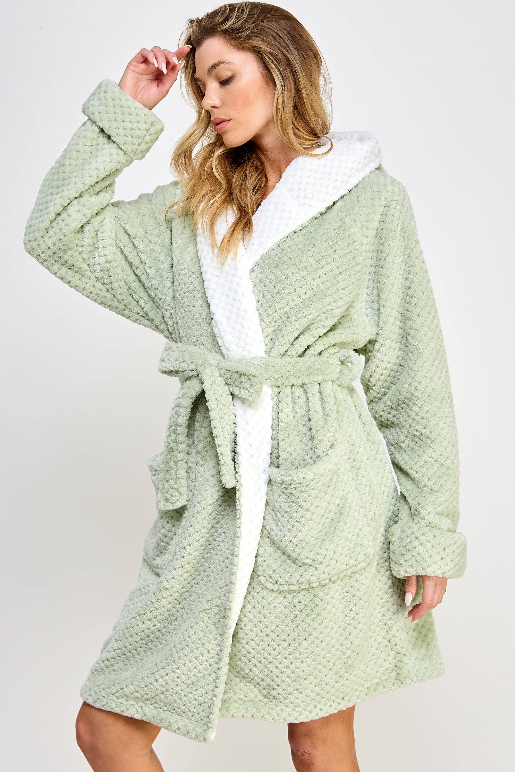 Mint Green 2483 Bailey Robe for wholesale on Faire3