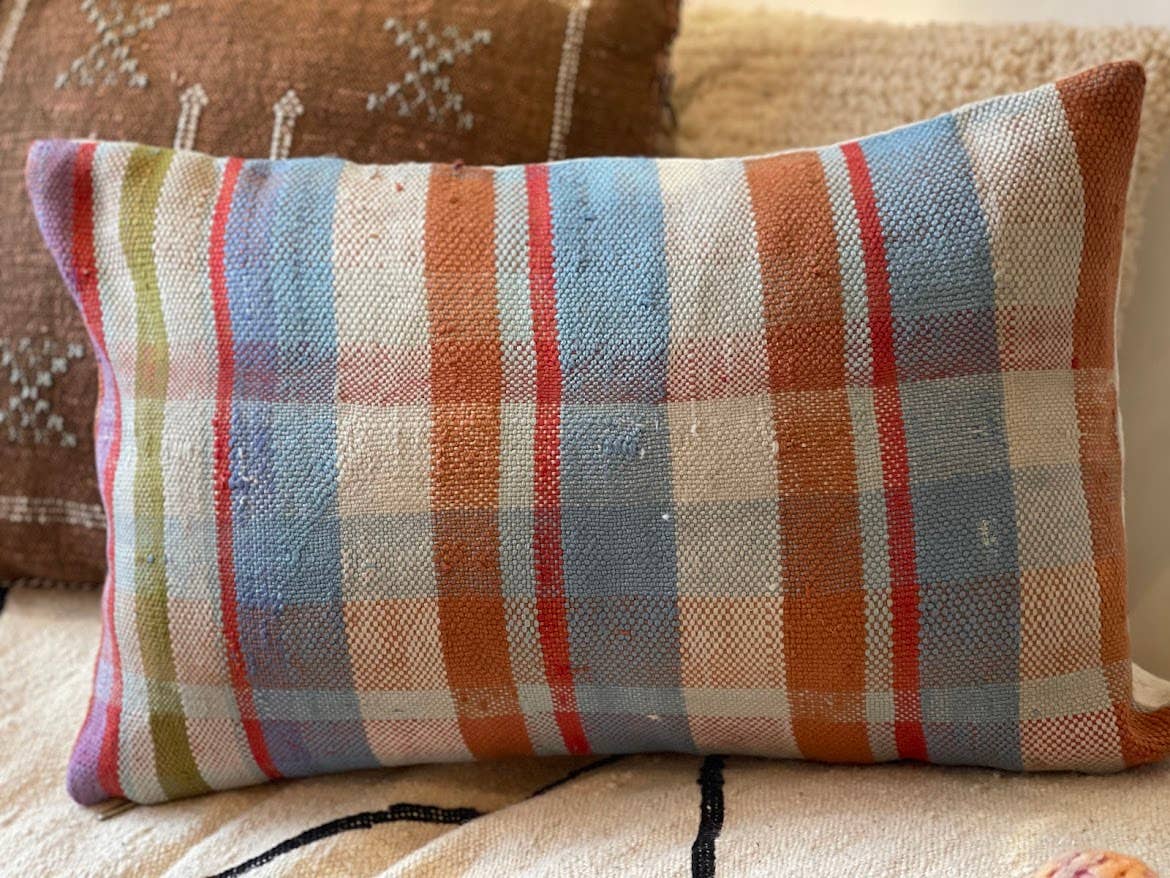 NOMAD BY LIV - Venta al por mayor Almohadas lumbares - Set de fundas de cojín Moura marrón, Colorfull, Cactussilk1