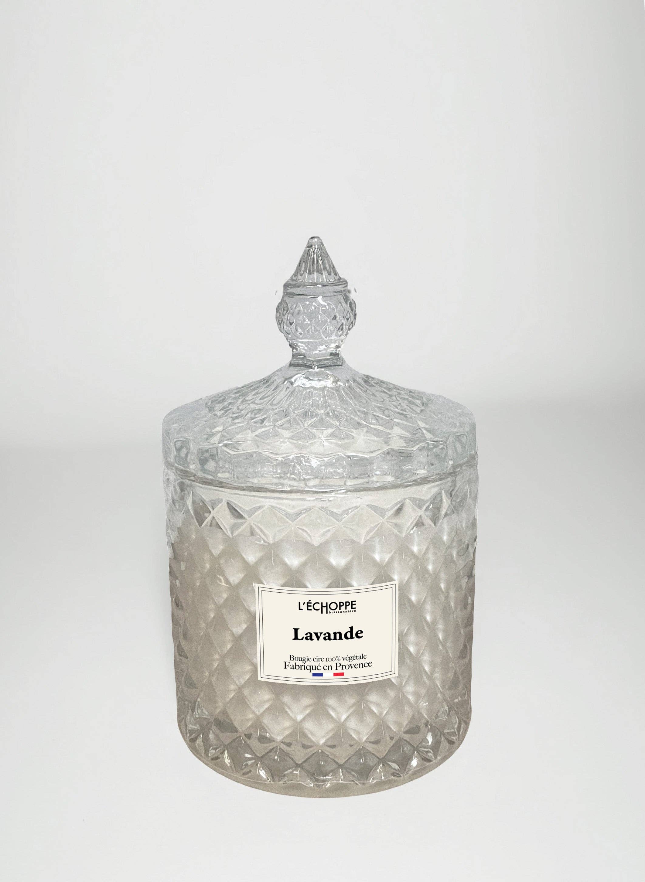 L'Échoppe Buissonnière – wholesale Jar/filled candle – Lavender - Scented candle 200g0