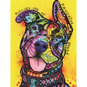 Dean Russo Beware Pit Bull 500 Piece Jigsaw Puzzle
