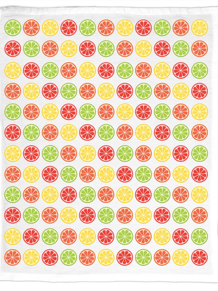 Citrus Slices, Organic Cotton Tea Towel - NEW for wholesale by Coast & Cotton
