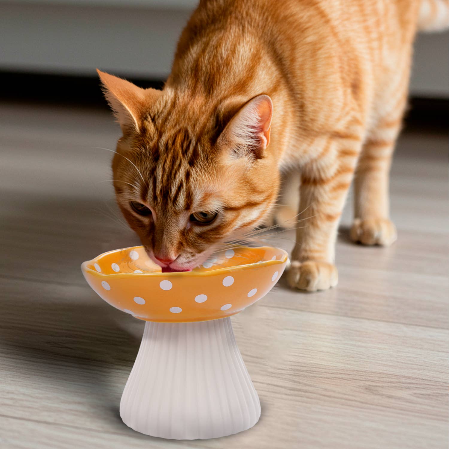 Precious Tails - Wholesale Pet Bowl - Cat/Dog - Mushroom Shaped  Stoneware Elevated Pet Bowl6