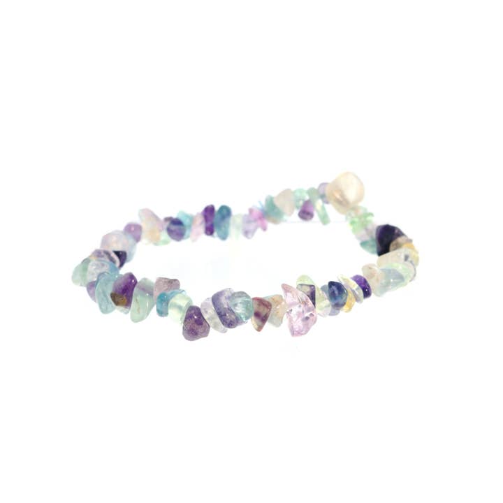 Stonebridge Imports - Wholesale Beaded Bracelet - Fluorite Bead Bracelet