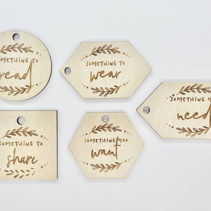 Mindful Gifting Tags (Pack of 5) for wholesale by Timber Tinkers