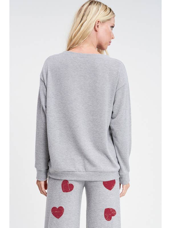 Lemon Tree - Wholesale Lounge Set - Women's - Heart smile sleep lounge wear set2