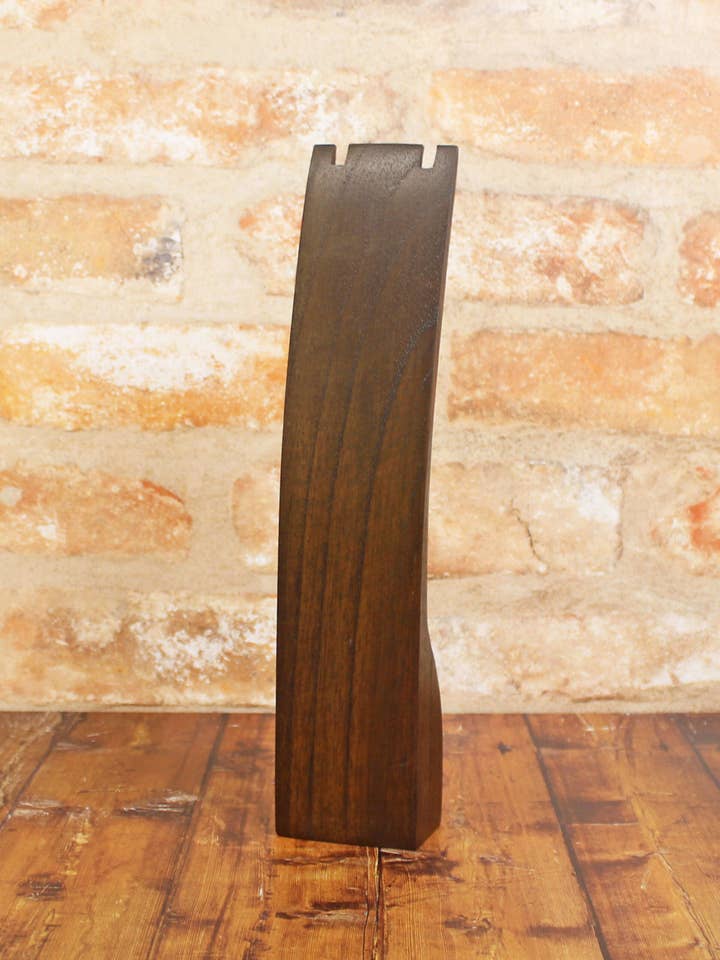 EL2002 DARK WOOD NECKLACE DISPLAY BLOCK (30cm) for wholesale by Suzie Blue