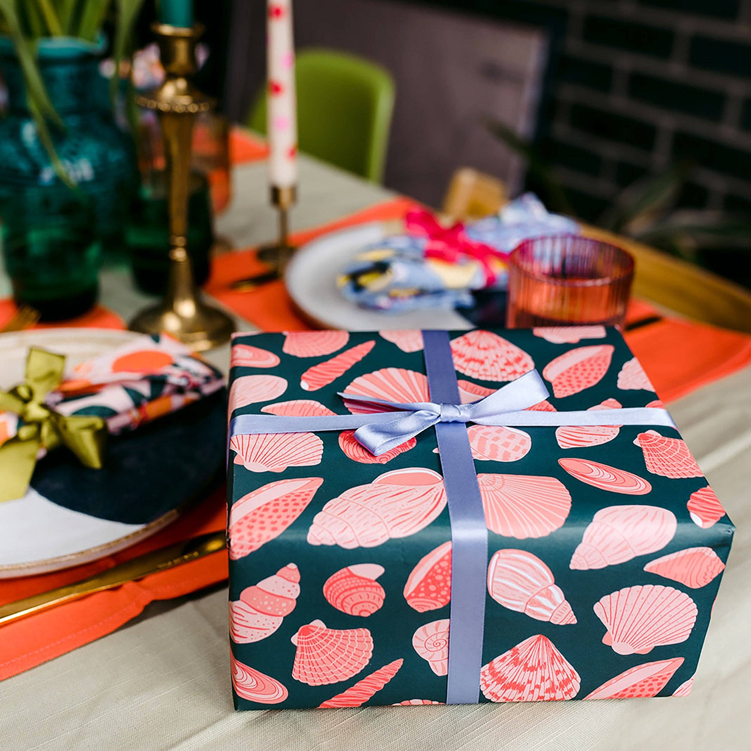 Laura Barnes Wholesale Ltd - Wholesale Flat Wrap - Shells Wrapping Paper1