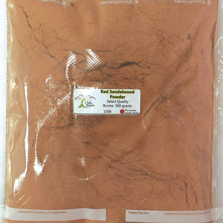 Holy Woods - Red Sandalwood Powder, 500 gram for wholesale by The Incense Sampler Works