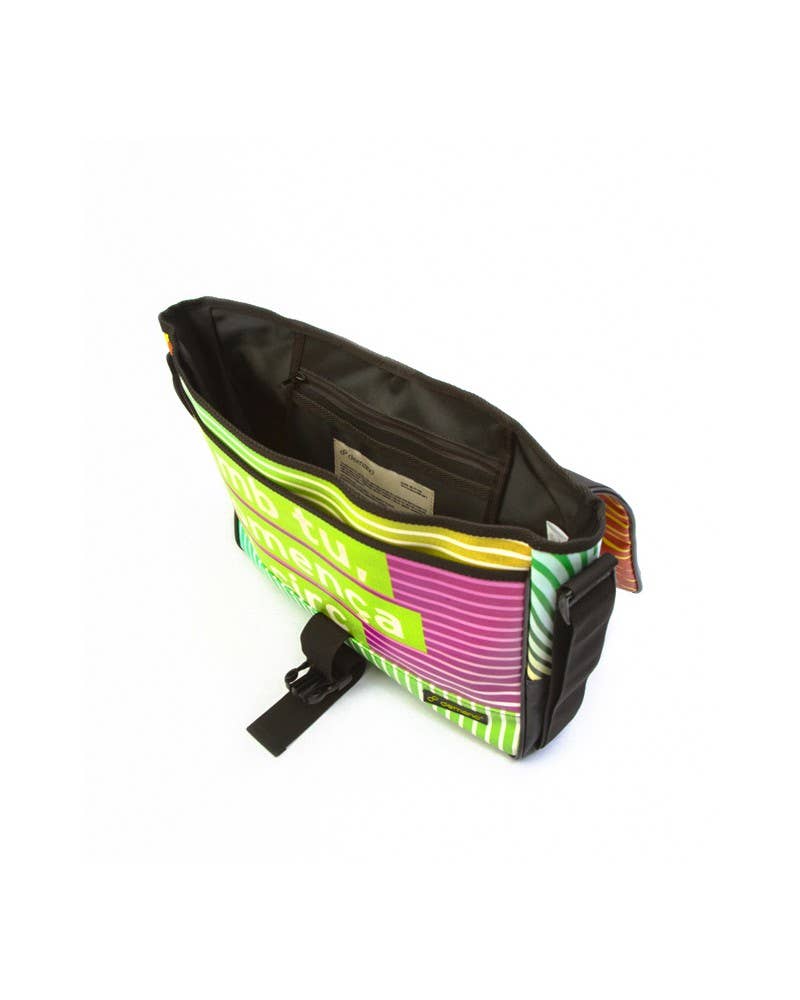 DEMANO - Wholesale Shoulder Bag - Women's - Borne - Blue - Orange - Eco Recycled Shoulder Bag2