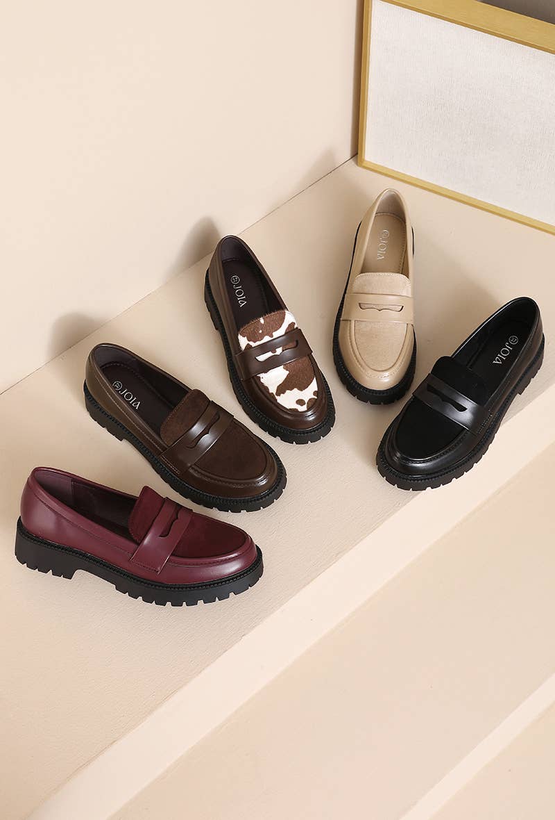 Joia Paris – Großhandel Loafer – Damen – Mokassins mit klassischem Schaft und dicker Sohle H8-960M25