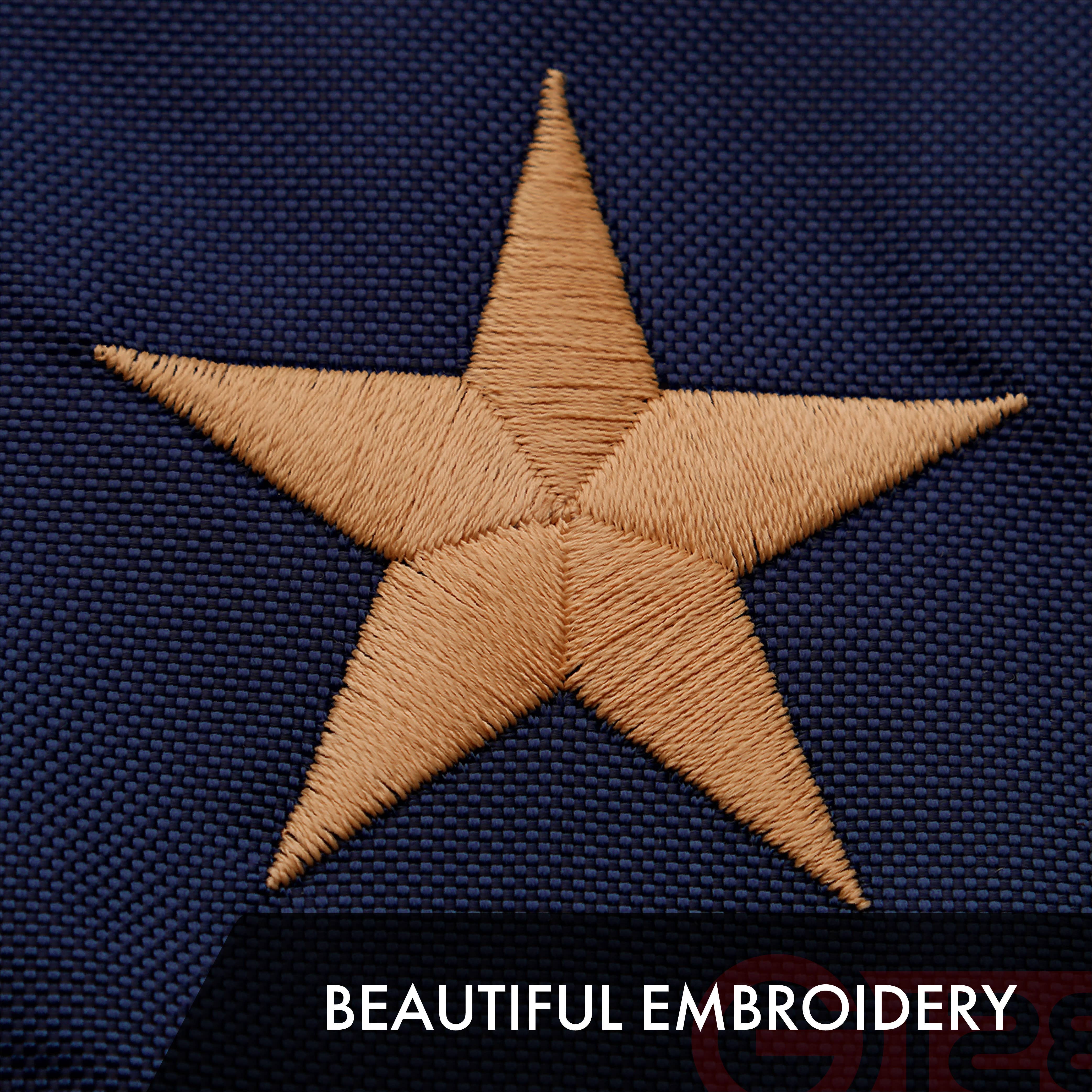 G128 - Wholesale Flag - G128 Betsy Ross Tea Stained Flag 3x5FT Embroidered Polyester2