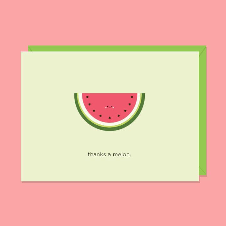 Thanks a Melon | Wenskaart voor wholesale door Paper Hearts™