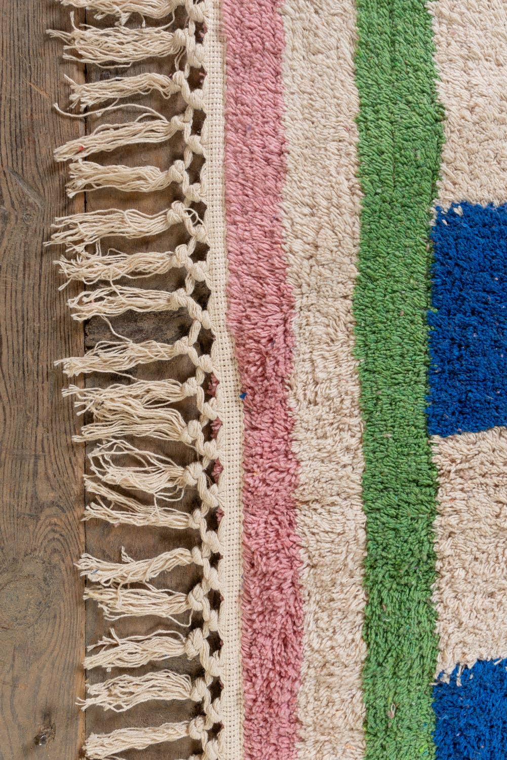 Ian Snow Ltd - Wholesale Area Rug - Lizzie Pink & Red Chequered Recycled Cotton Extra Large Rug3