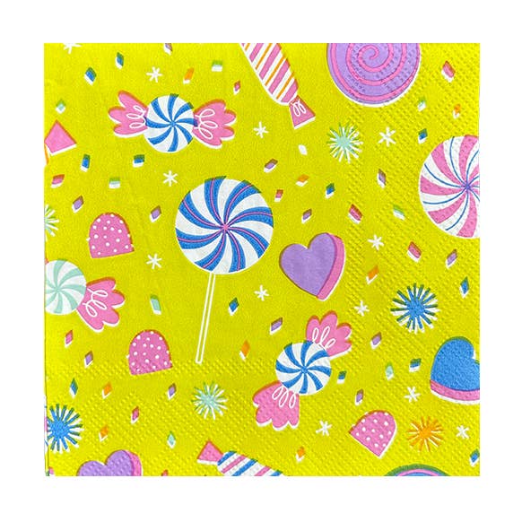 It's A Birthday Candy Petite Napkins for wholesale by Jollity & Co. + Daydream Society