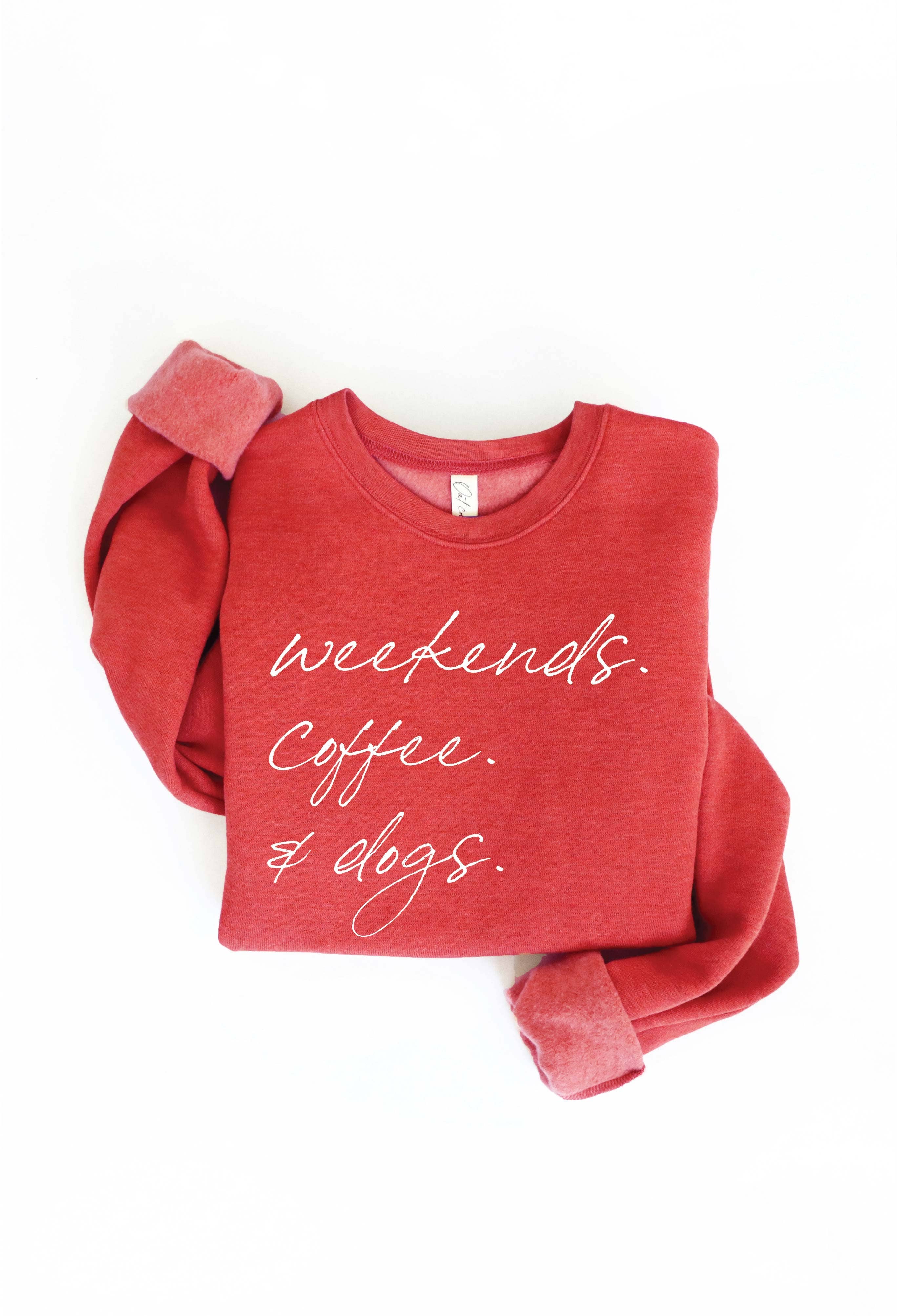 OAT COLLECTIVE - Venta al por mayor Sudadera estampada - Mujer - Sudadera estampada WEEKENDS COFFEE AND DOGS10