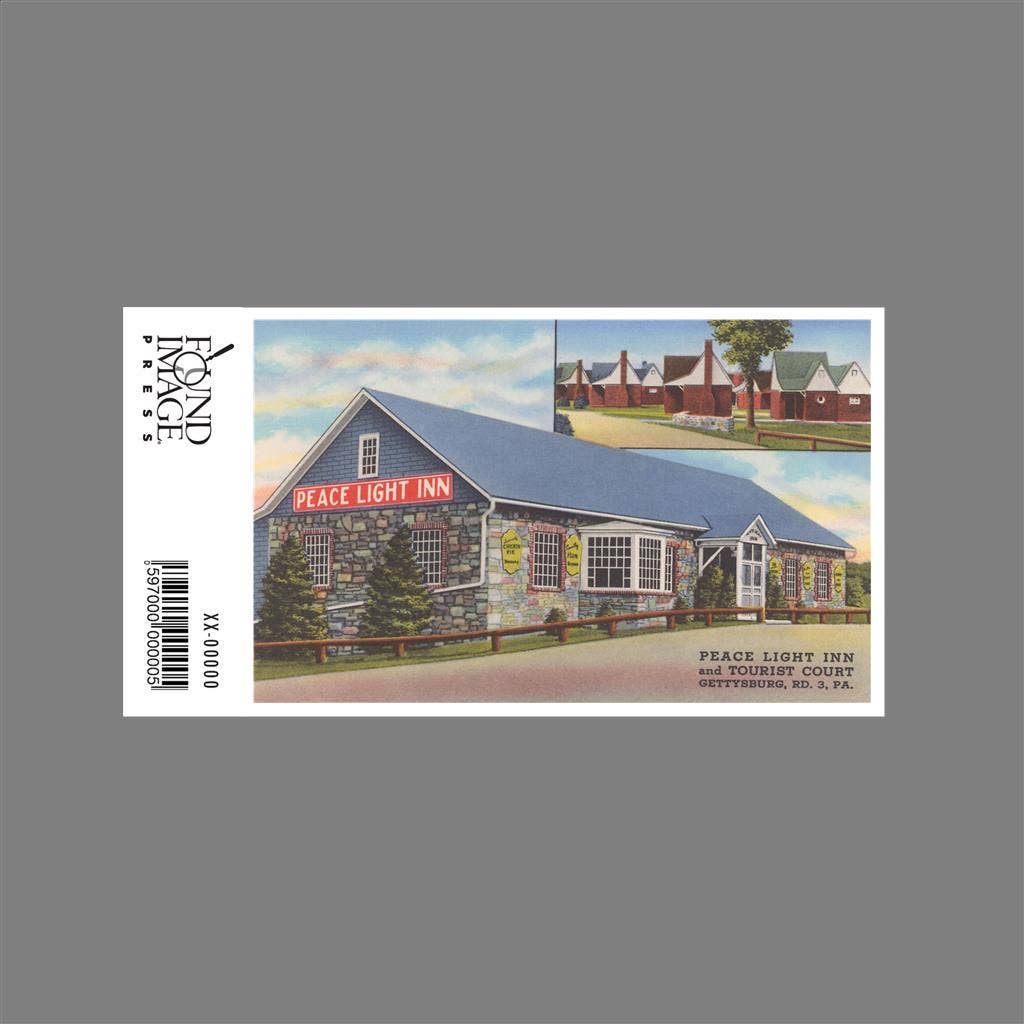 Found Image Press - Wholesale Sticker - Sticker RS-362 Peace Light Inn, Gettysburg1