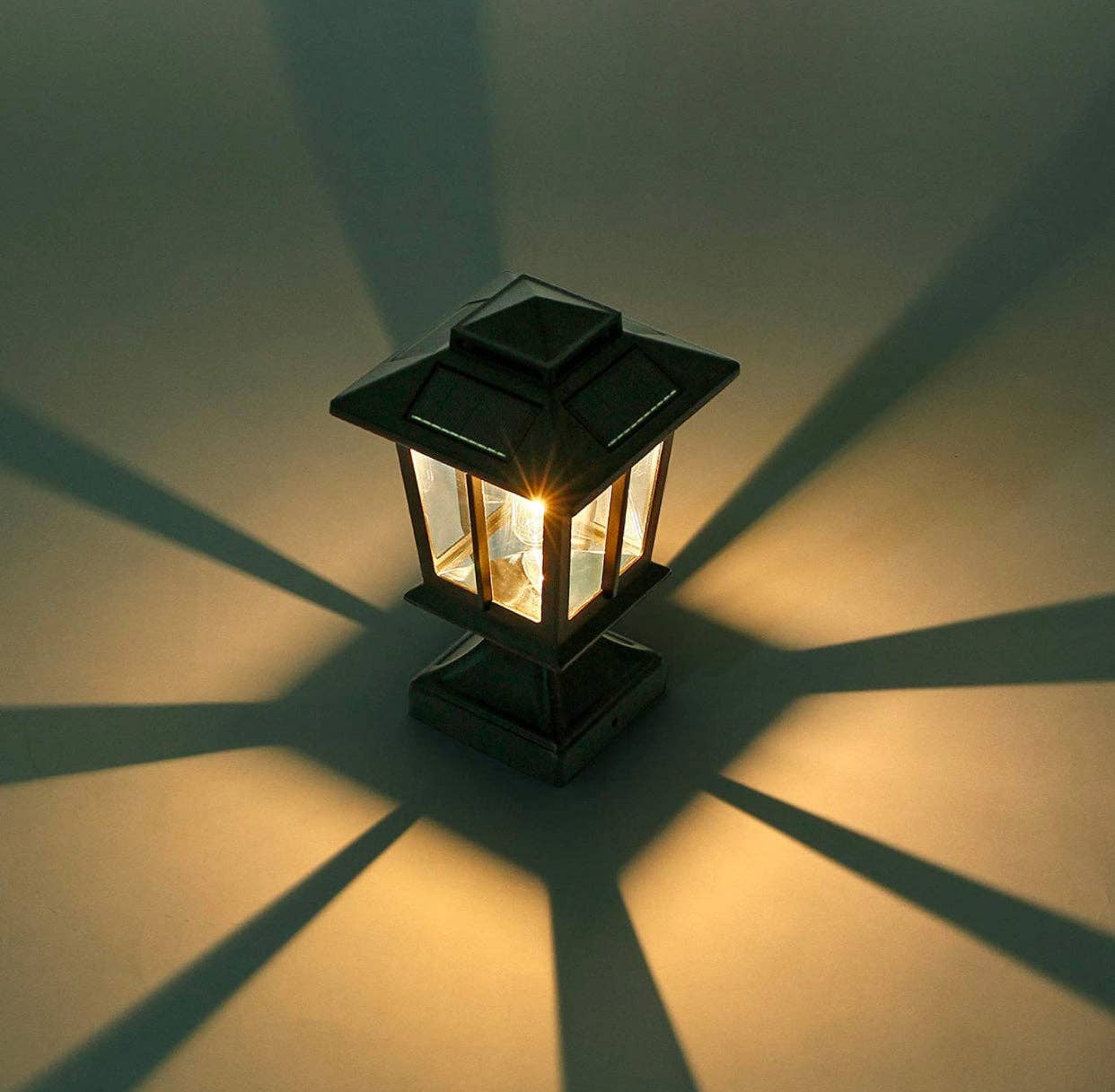 OutdoorSolarOutlet – wholesale Outdoor/lawn light – SmartYard Metal Solar Post Lights 4X4 Outdoor, Waterproof Fence Post Lights 2 Pack4