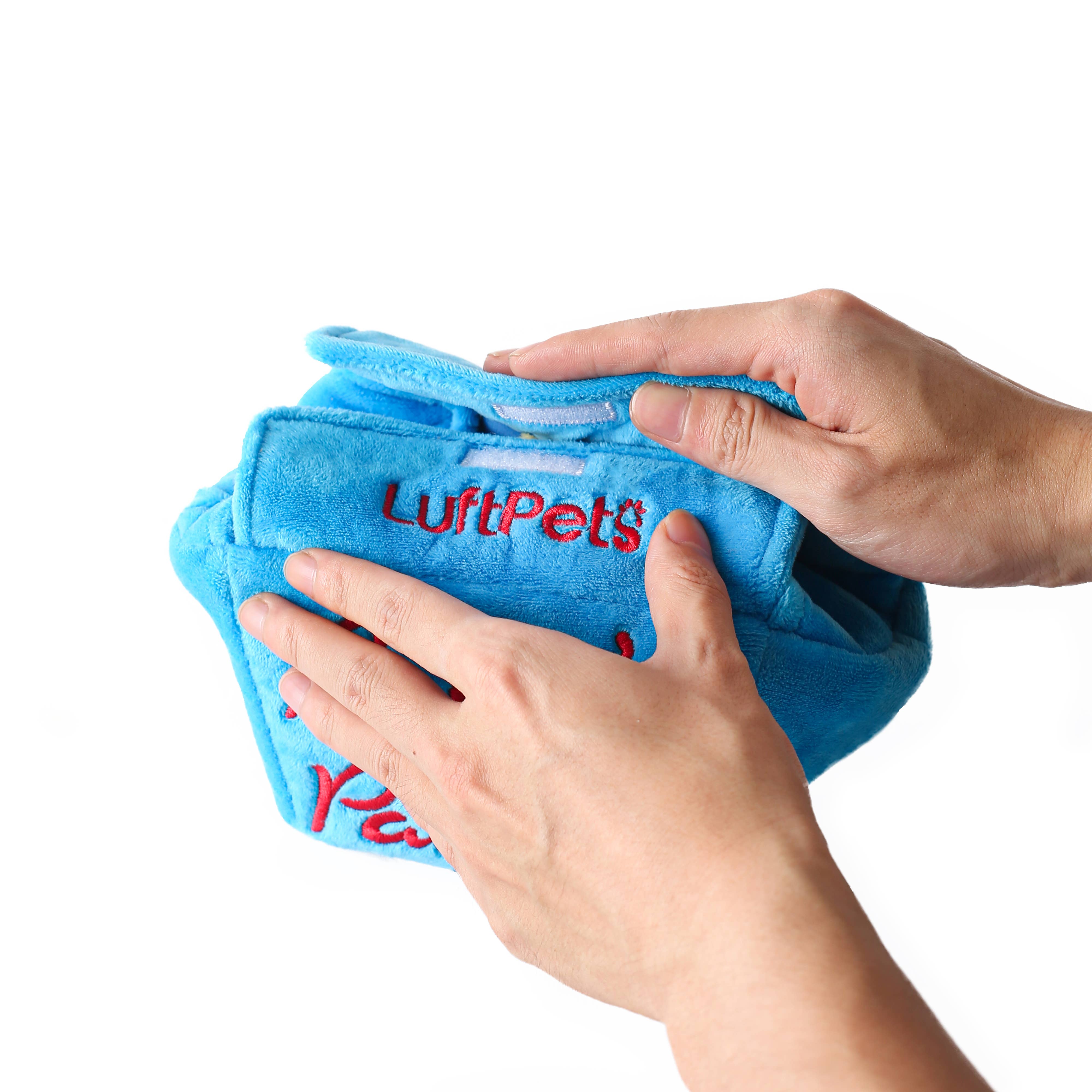 LUFTPETS - Wholesale Pet Plush Toy - Dog - Pasta Snuffle Toy for Dogs – Crinkly & Squeaky Enrichment 17